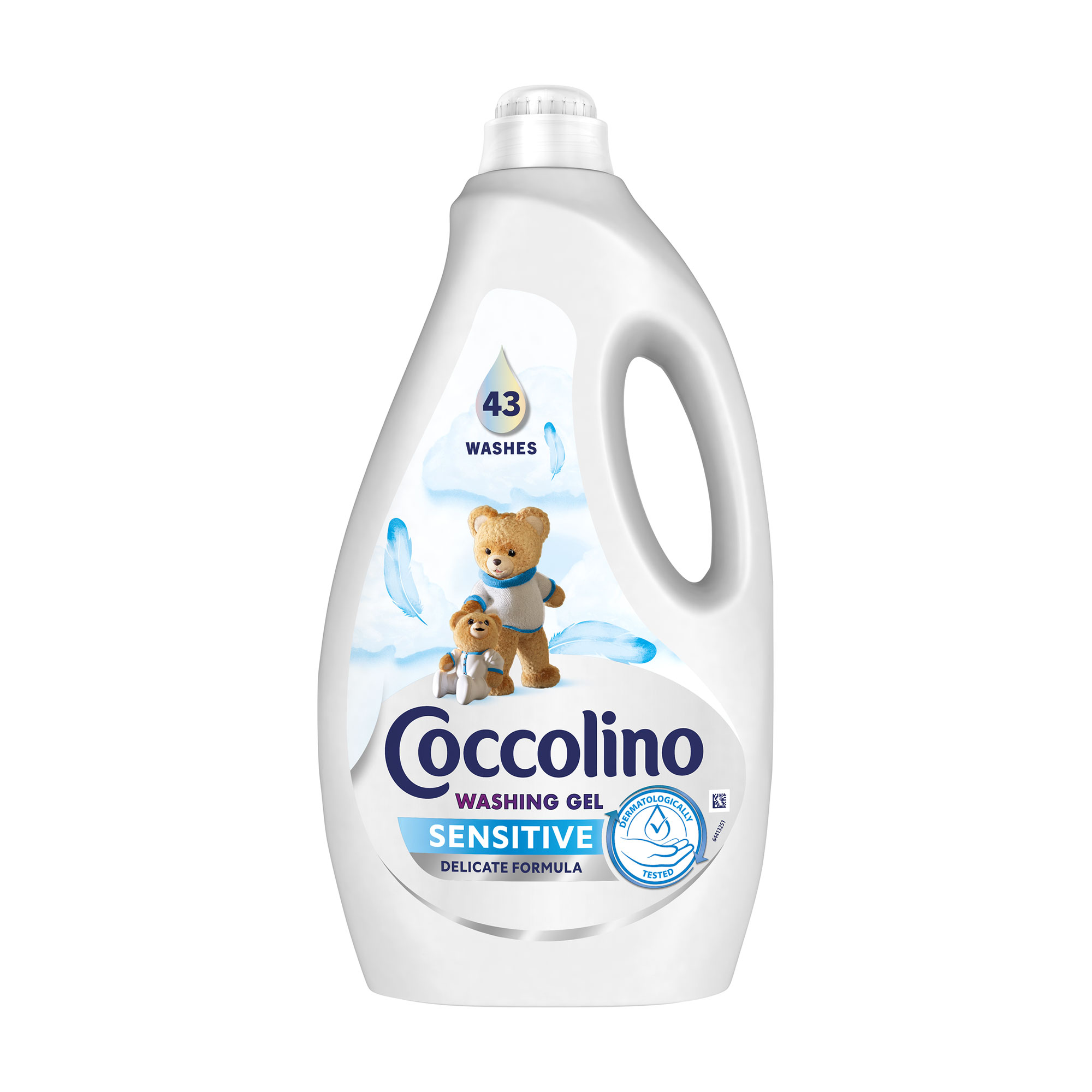 Гель для делікатного прання Coccolino Care Sensitive 43 цикли прання, 1.72 л